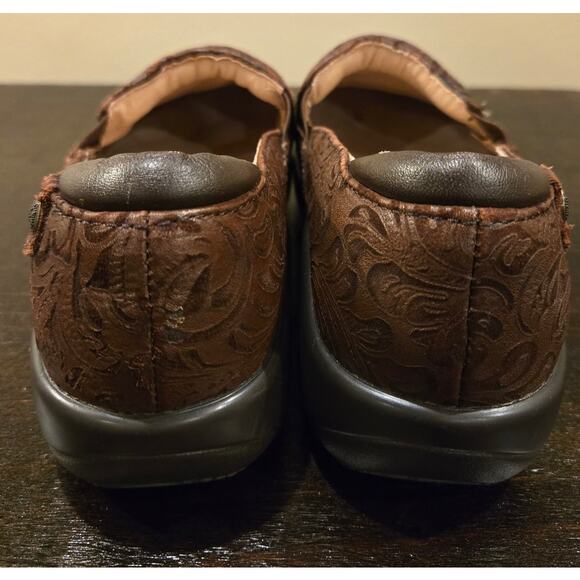 Allegria Keli Embossible Tawny Leather Shoe Brown Womens Size 5.5 - Picture 6 of 10